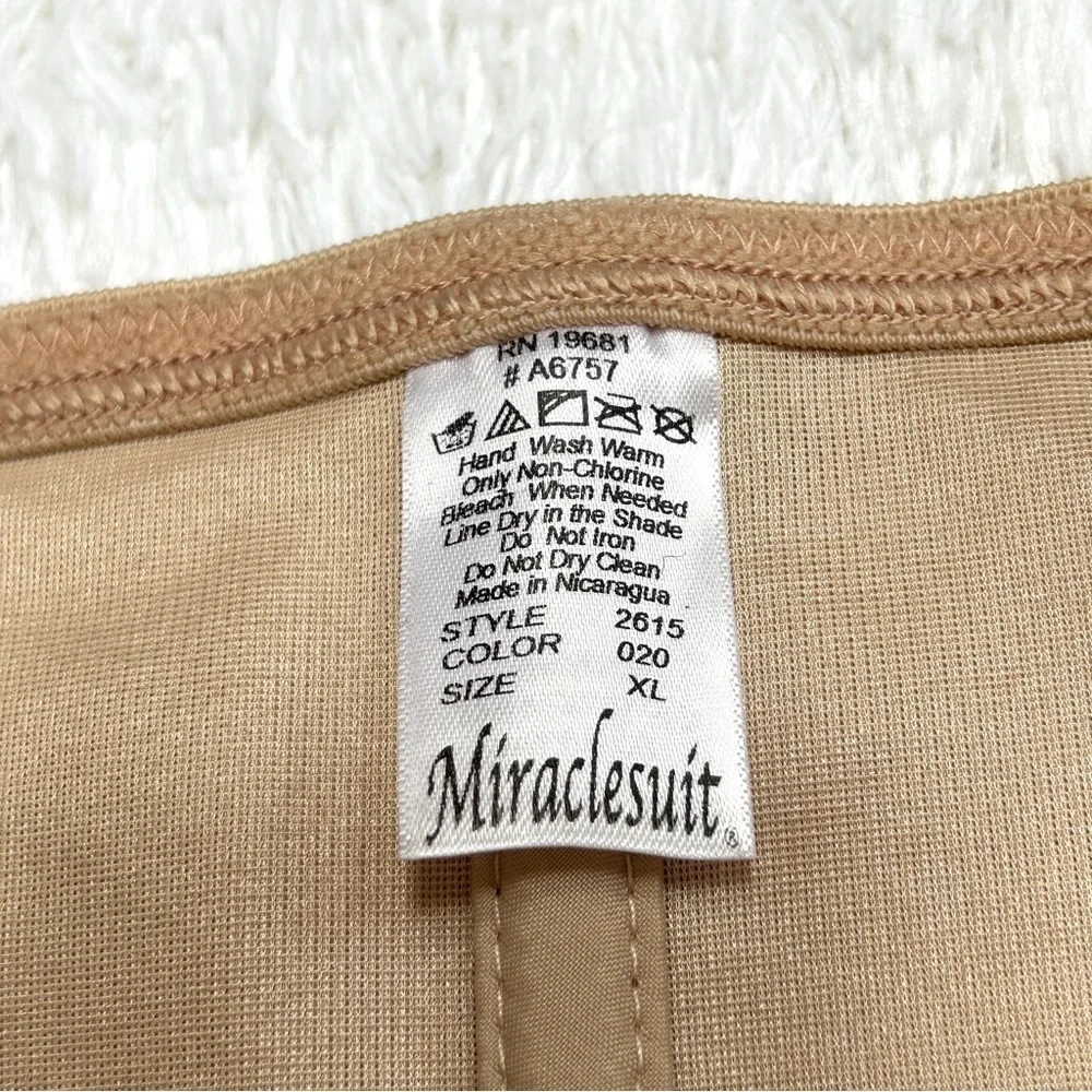 MIRACLESUIT Inches Off Waist Cincher Medium Beige/Nude Shapewear, Size XL